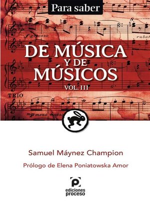 cover image of DE MÚSICA Y DE MÚSICOS / Volumen III